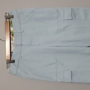 Liz Claiborne pants women's size  light blue cargo capris capri AUDRA